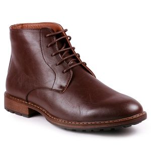 Metrocharm MC132 Brown Lace Up Ankle Oxford Boot
